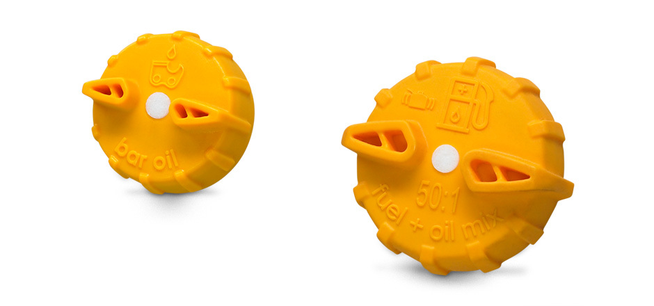 2 Pack Replacement Chainsaw Gas and Oil Fuel Caps